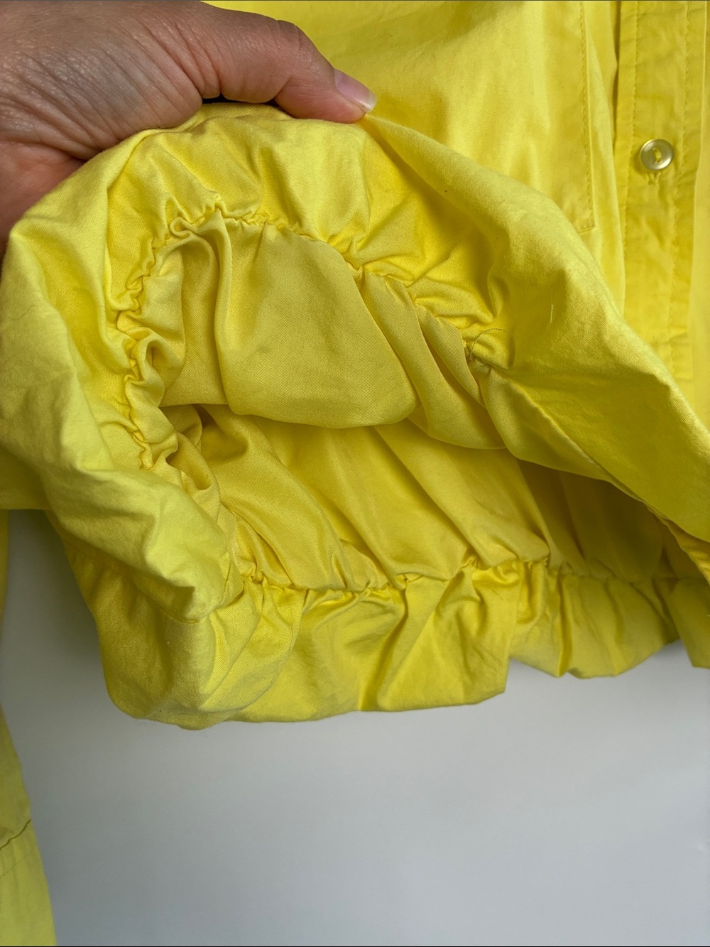 Cynthia Steffe Bright Yellow Button-Front Jean Jacket - Picture 6 of 11